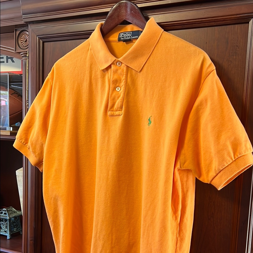 Classic Polo by Ralph Lauren Men's Vibrant Orange Golf Polo All Cotton!